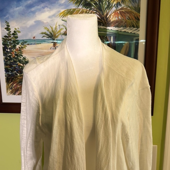 J. Jill White Open Front Cardigan - Picture 3 of 3